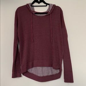 Rubbish Maroon Pullover with Hood
